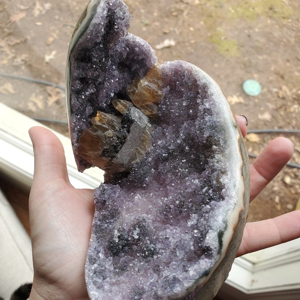 Amethyst crystal cluster